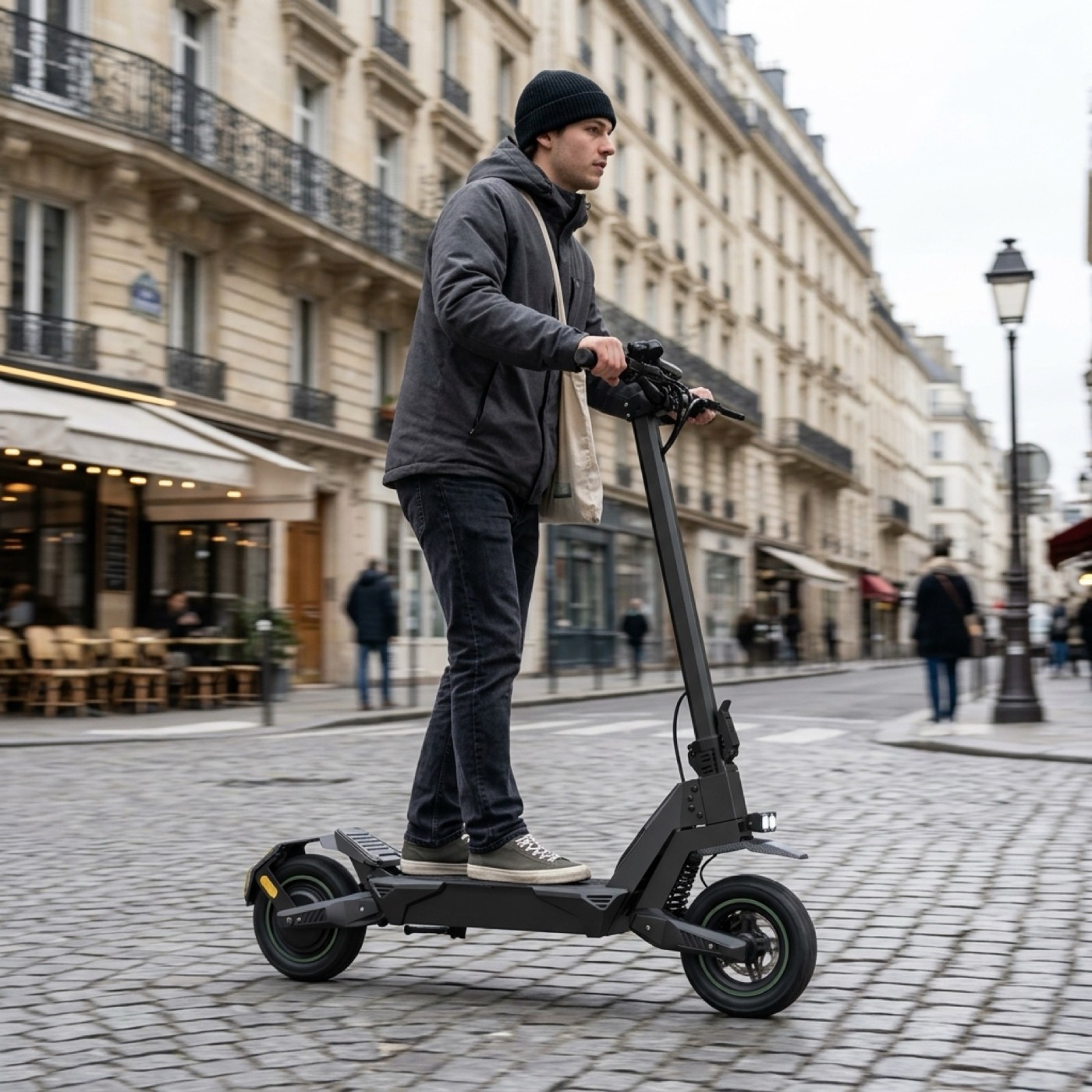 VOLTAN X1 en usage quotidien dans une rue de Paris